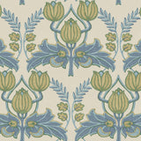 JF Fabrics 8273 Beige/Blue/Green/Yellow (65) Wallpaper