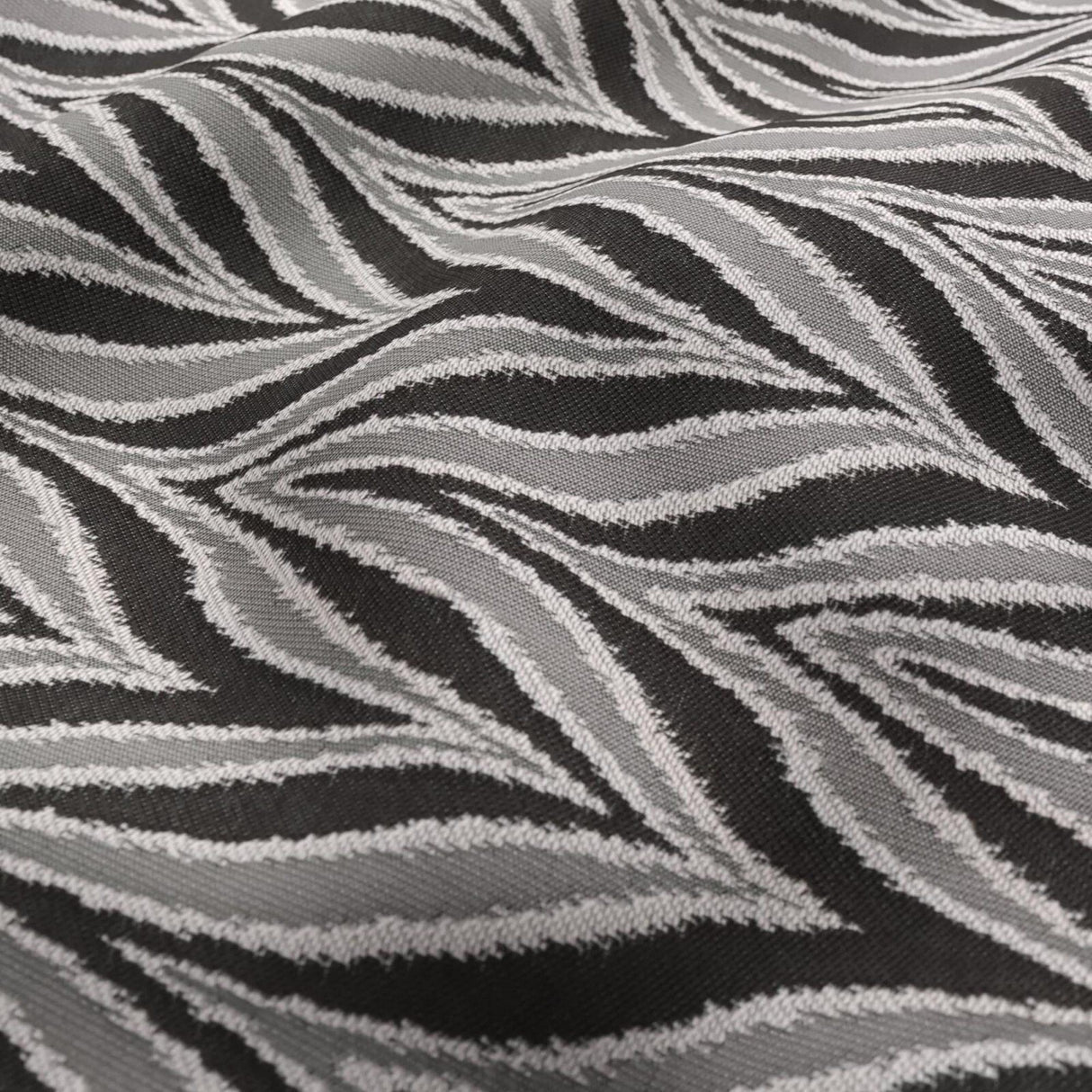 JF Fabrics ADRIFT Black/Grey/White (98) Upholstery Fabric