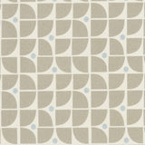 JF Fabrics ALDO Beige/White/Blue (73) Fabric