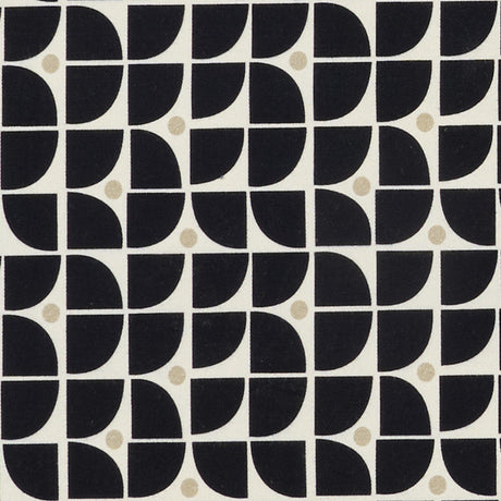 JF Fabrics ALDO Black/Beige/White (97) Fabric