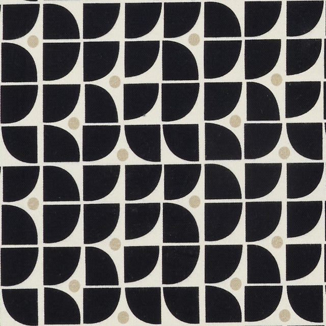JF Fabrics ALDO Black/Beige/White (97) Fabric