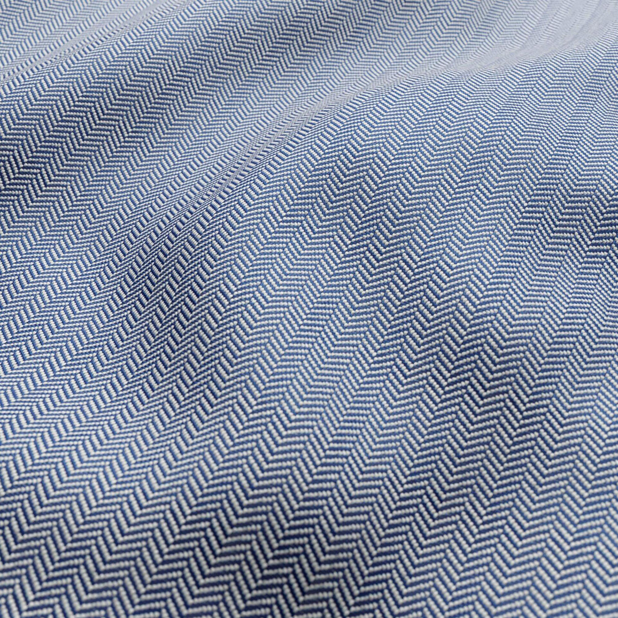 JF Fabrics CHARTER Blue/White (66) Upholstery Fabric
