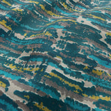 JF Fabrics CLUB Teal/Grey/Brown/Chartreuse/Beige (65) Upholstery Fabric