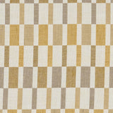 JF Fabrics CORALINE Yellow/Brown/Cream (19) Fabric
