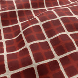 JF Fabrics DIAMOND Rust/Cream (45) Upholstery Fabric