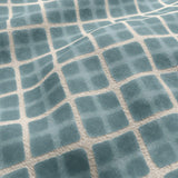 JF Fabrics DIAMOND Light Teal/Cream (62) Upholstery Fabric