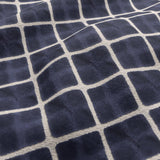 JF Fabrics DIAMOND Navy Blue/Cream (68) Upholstery Fabric