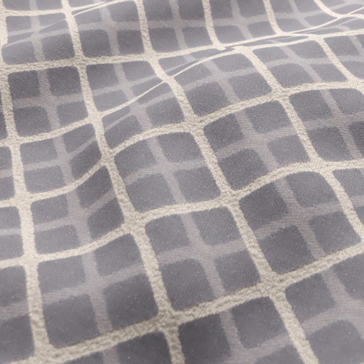JF Fabrics DIAMOND Silver Grey/Cream (93) Upholstery Fabric