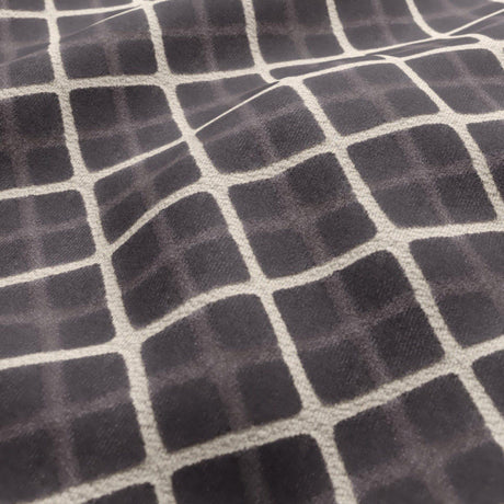 JF Fabrics DIAMOND Dark Grey/Cream (94) Upholstery Fabric