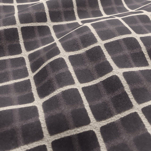 JF Fabrics DIAMOND Dark Grey/Cream (94) Upholstery Fabric