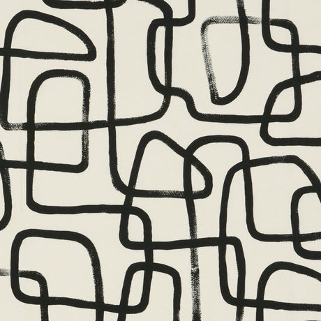 JF Fabrics EDISON Black/White (98) Fabric