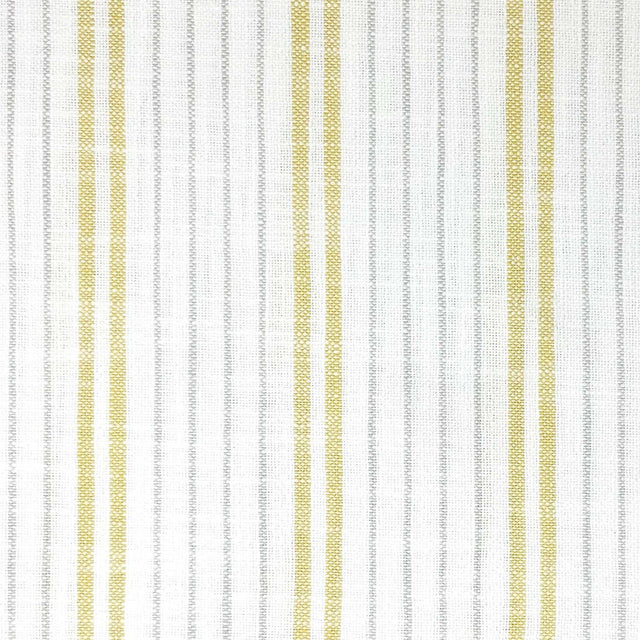 JF Fabrics HALIBURTON Yellow/White/Grey (16) Upholstery Fabric