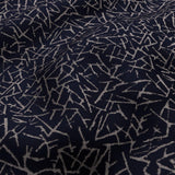 JF Fabrics KING Navy Blue/Silver (69) Upholstery Fabric
