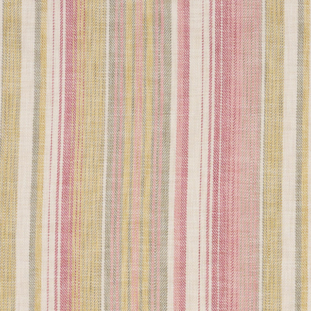 JF Fabrics KINNEY Pink/Yellow/Grey/Green/Red (47) Drapery Fabric