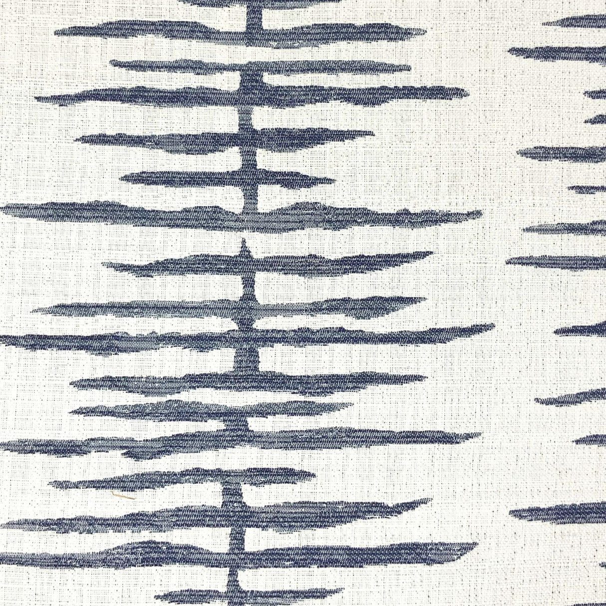 JF Fabrics ROSSEAU Navy/White (69) Upholstery Fabric