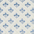 JF Fabrics ROSELLEN Blue/White (68) Fabric