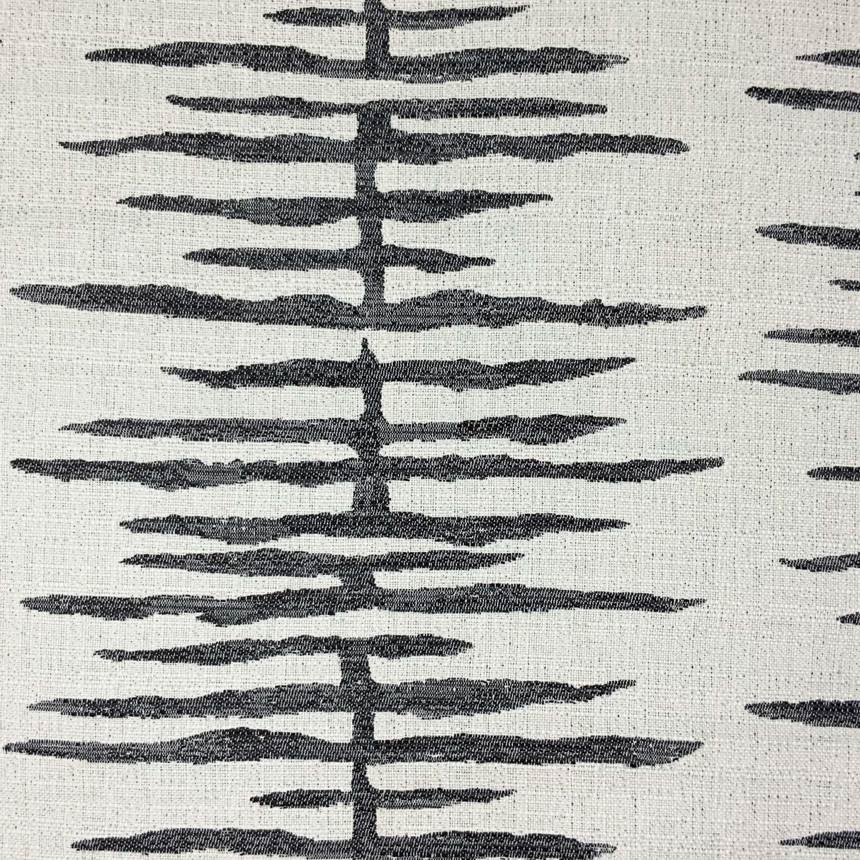 JF Fabrics ROSSEAU Black/White (99) Upholstery Fabric
