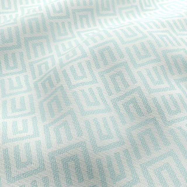 JF Fabrics SANDCASTLE Aqua/Blue/White (61) Upholstery Fabric