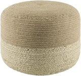 Surya Barkley BLPF-001 14"H x 18"W x 18"D Pouf