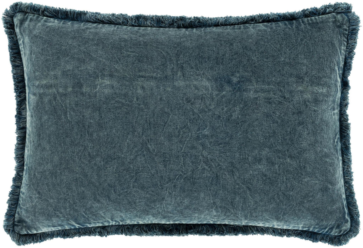 Surya Washed Cotton Velvet WCV-007 14"H x 22"W Pillow Kit