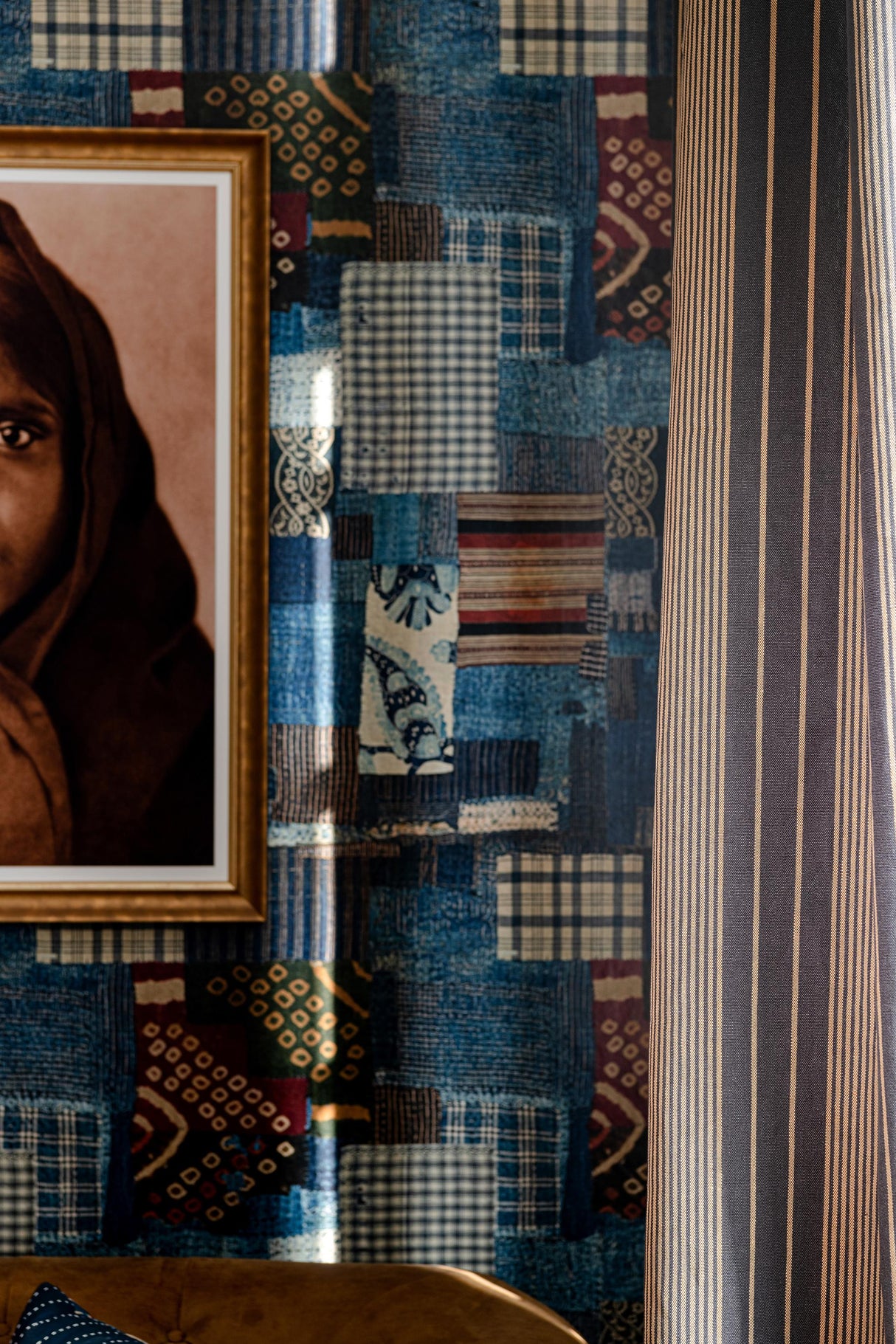 MindTheGap NEWPORT STRIPES Heavy Linen Natural linen Fabric