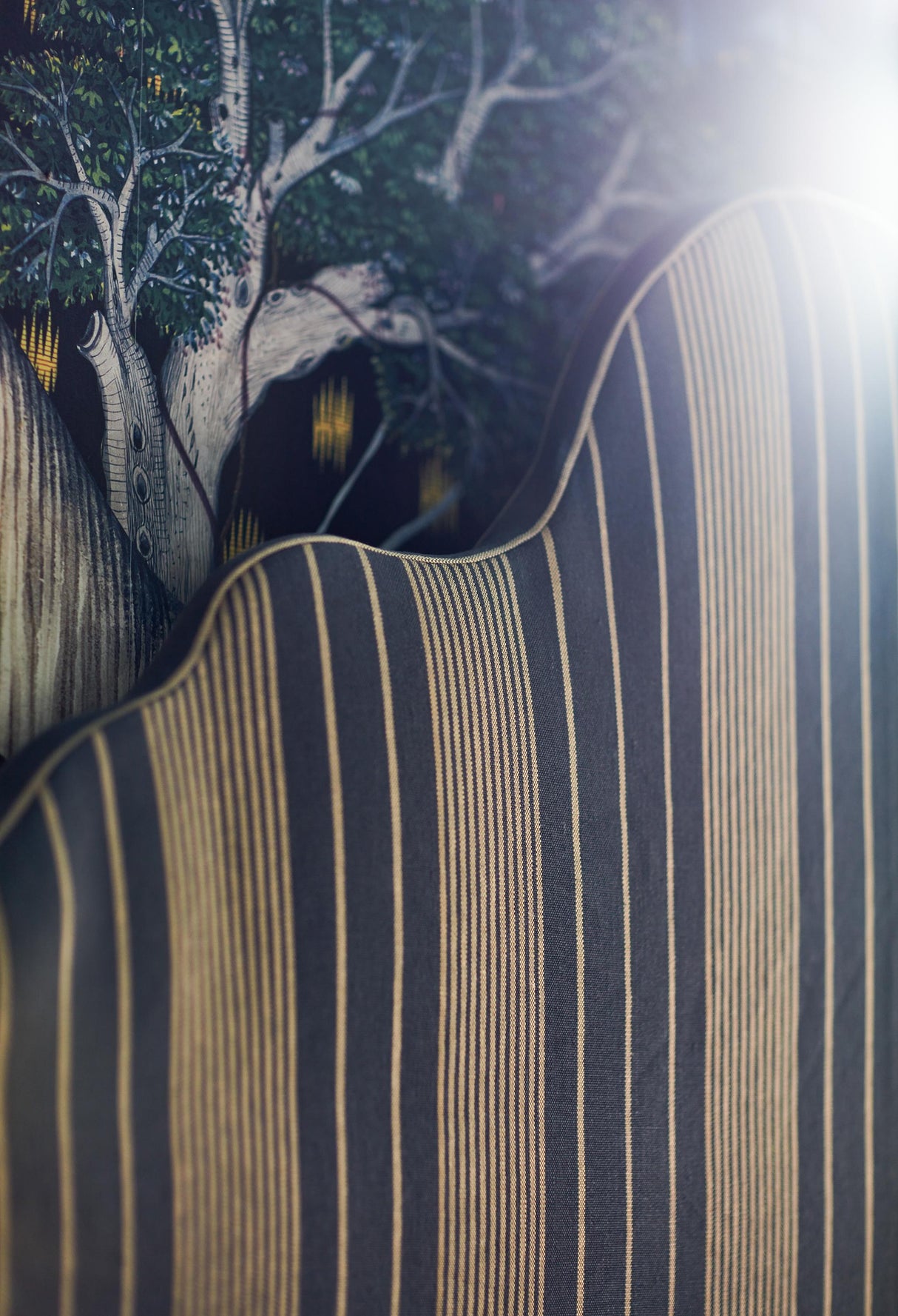 MindTheGap NEWPORT STRIPES Heavy Linen Natural linen Fabric