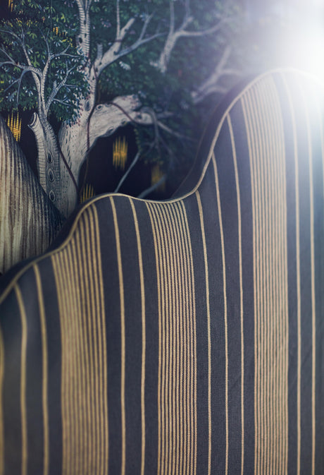 MindTheGap NEWPORT STRIPES Heavy Linen Natural linen Fabric