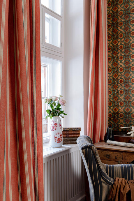 MindTheGap OREGON STRIPES Linen Natural linen Fabric