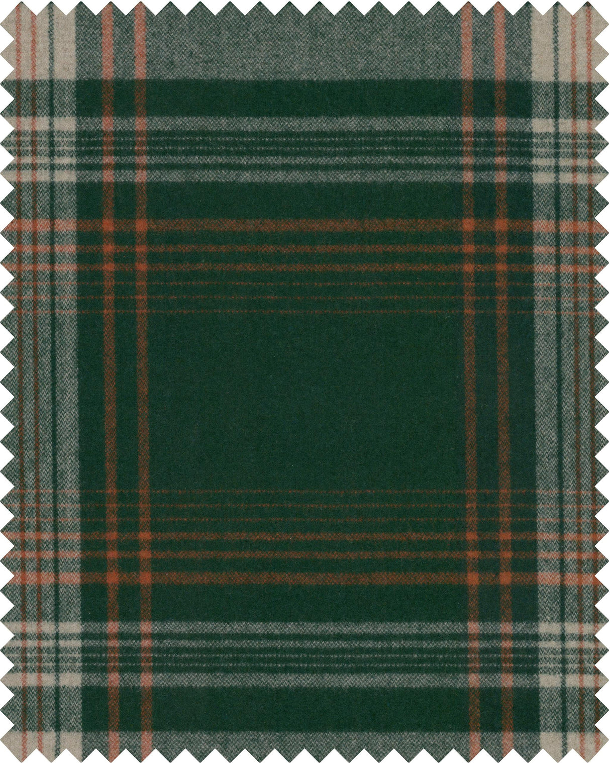 MindTheGap MONTEREY PLAID Green Woven Fabric Natural Fabric Fabric
