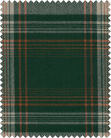 MindTheGap MONTEREY PLAID Green Woven Fabric Natural Fabric Fabric