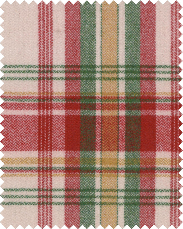 MindTheGap SULLIVAN PLAID Woven Fabric Natural Fabric Fabric