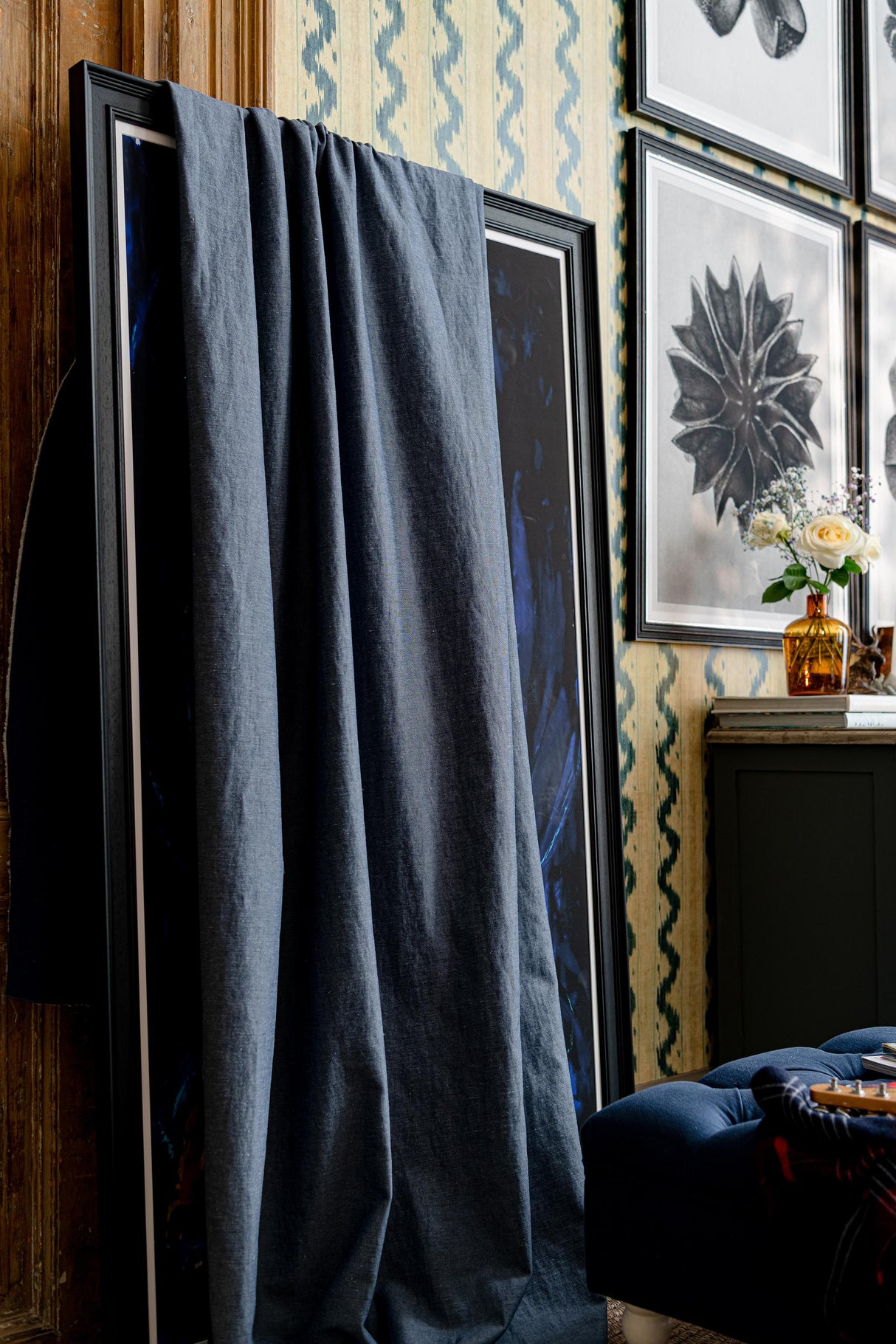 MindTheGap WOODSTOCK DENIM Natural Fabric Fabric