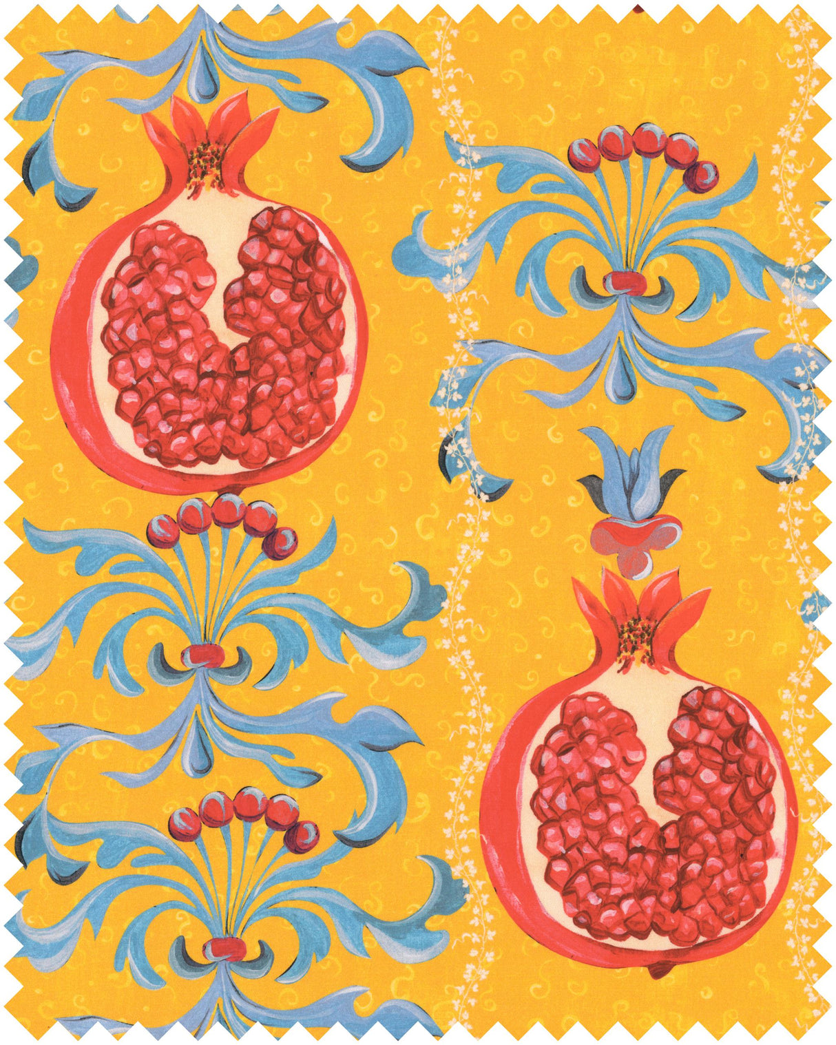 MindTheGap MELAGRANATA Limone Natural Fabric Fabric