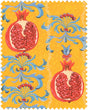 MindTheGap MELAGRANATA Limone Natural Fabric Fabric