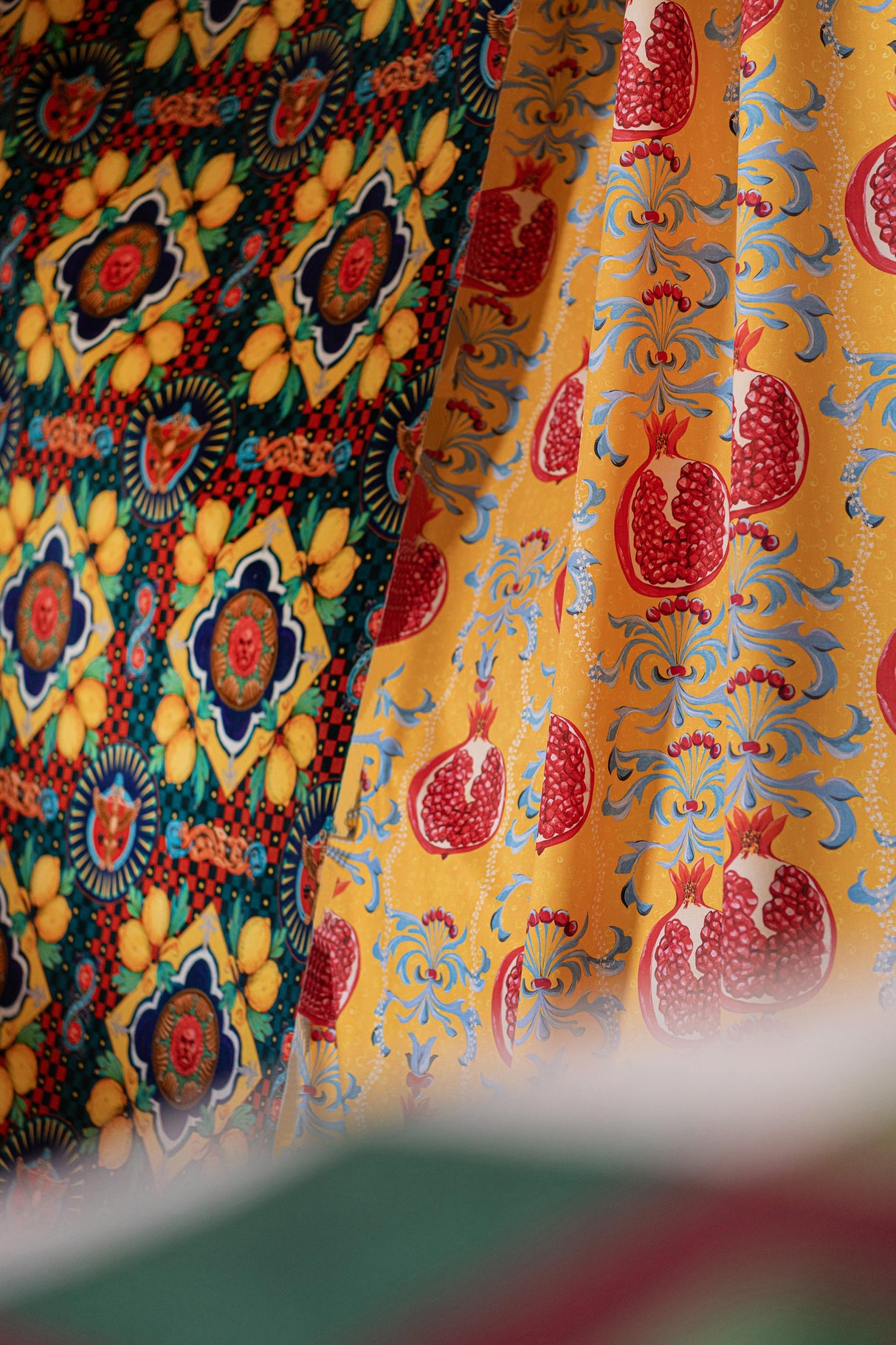 MindTheGap MELAGRANATA Limone Natural Fabric Fabric
