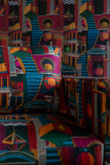 MindTheGap PIAZZA DEGLI ARLECCHINI Natural linen Fabric