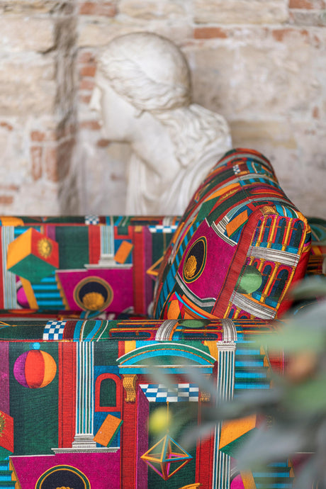 MindTheGap PIAZZA DEGLI ARLECCHINI Natural linen Fabric