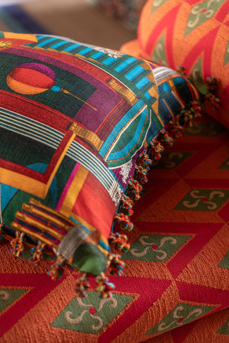 MindTheGap PIAZZA DEGLI ARLECCHINI Natural linen Fabric