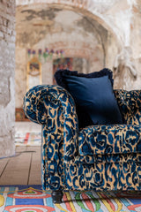 MindTheGap BLU SELVAGGIO Velvet Fabric