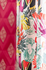 MindTheGap STATUARIO Pink Natural Fabric Fabric