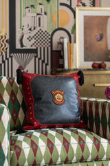 MindTheGap IN BOCCA AL LUPO Leather Cushion Cushions Pillow