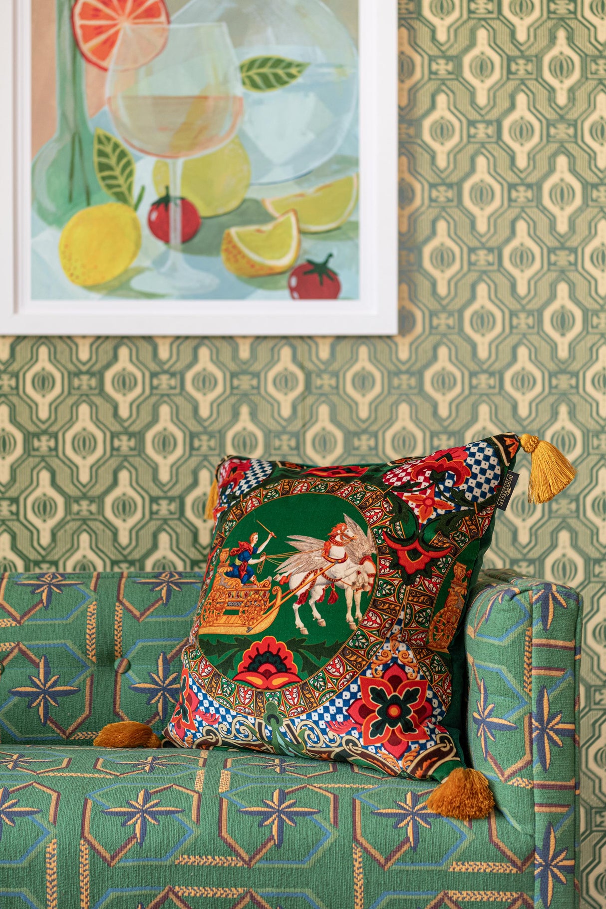 MindTheGap MITHOLOGY Velvet Cushion Cushions Pillow