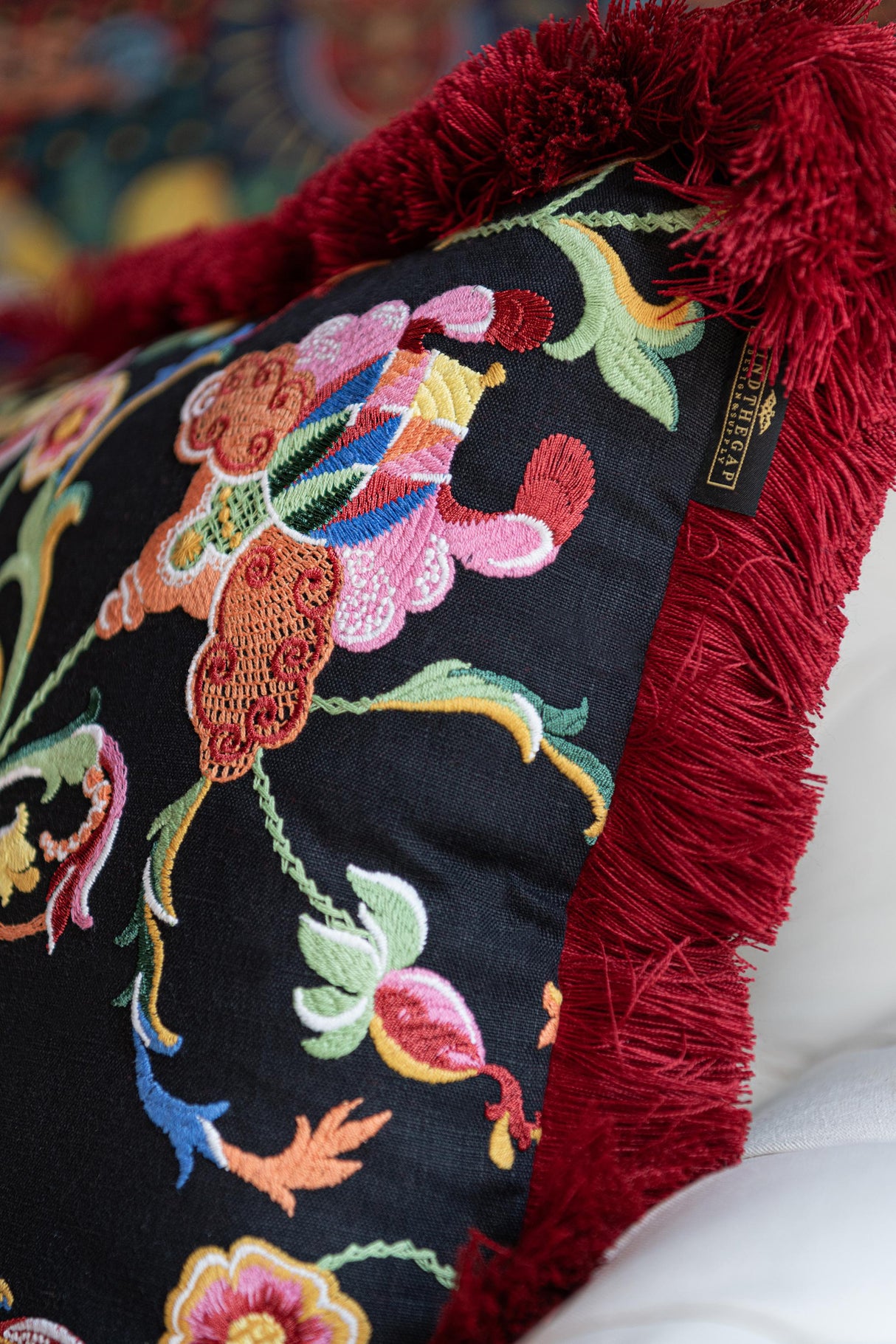 MindTheGap AL FRESCO Embroidered Cushion Cushions Pillow