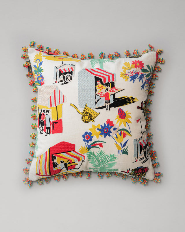 MindTheGap CARRETO DEL CIBO Embroidered Cushion Cushions Pillow