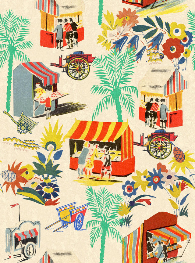 MindTheGap CARRETTO DEL CIBO Taupe LA DOLCE VITA Wallpaper