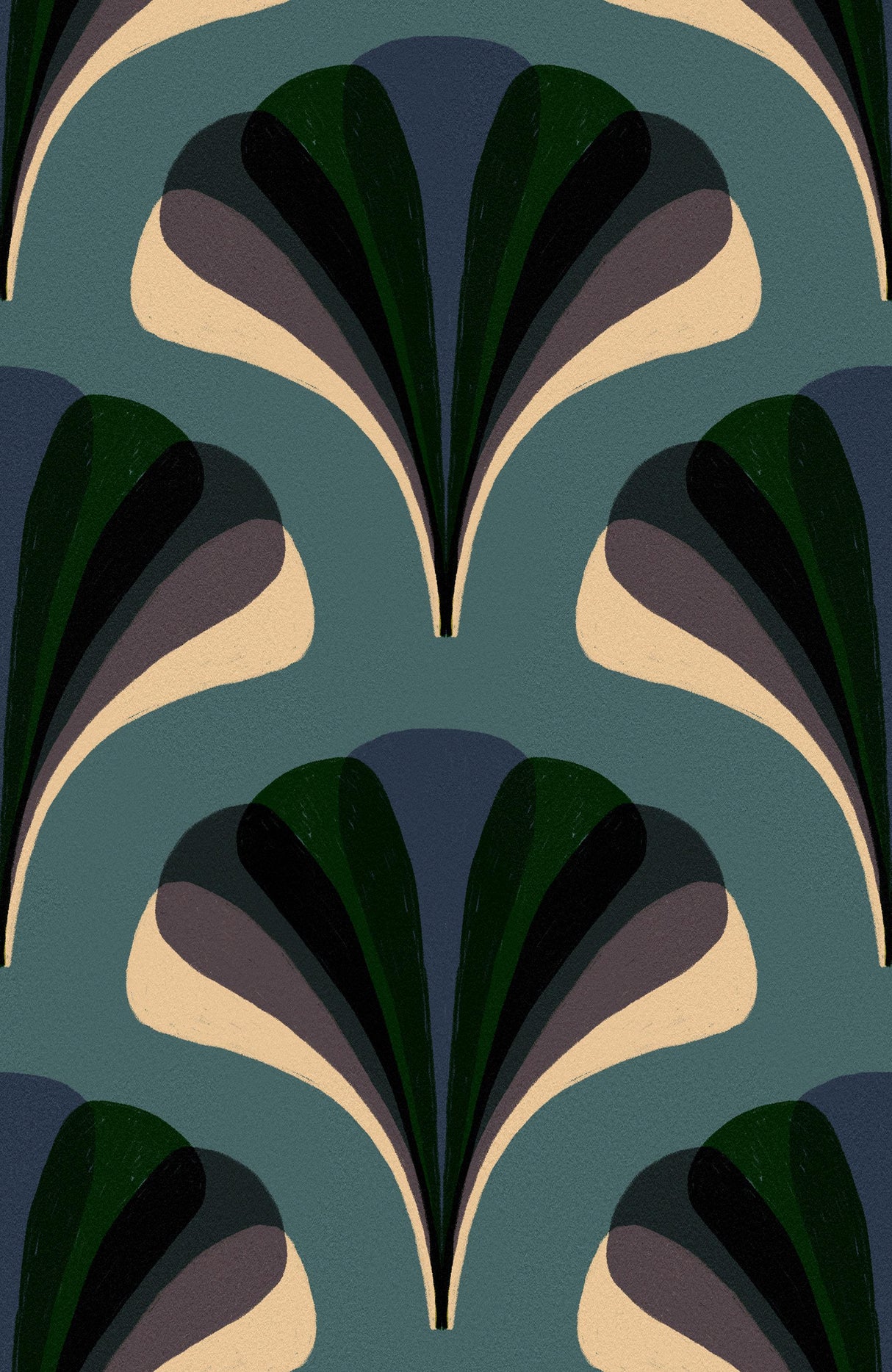 MindTheGap MEZZELUNE Kale LA DOLCE VITA Wallpaper