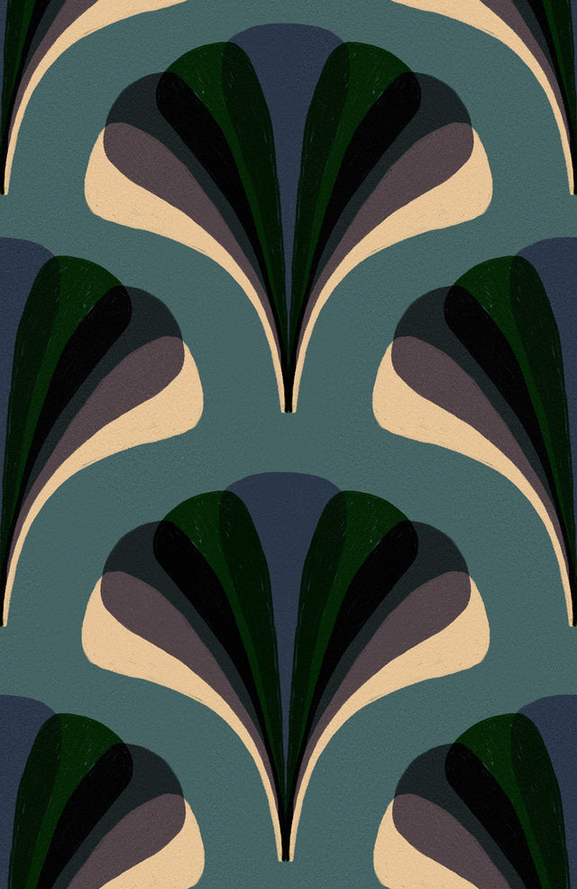 MindTheGap MEZZELUNE Kale LA DOLCE VITA Wallpaper