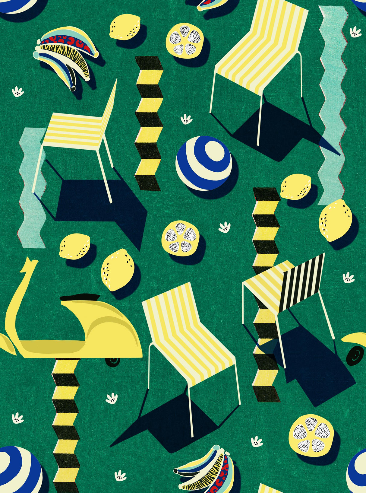 MindTheGap MOTO BELLO Green LA DOLCE VITA Wallpaper