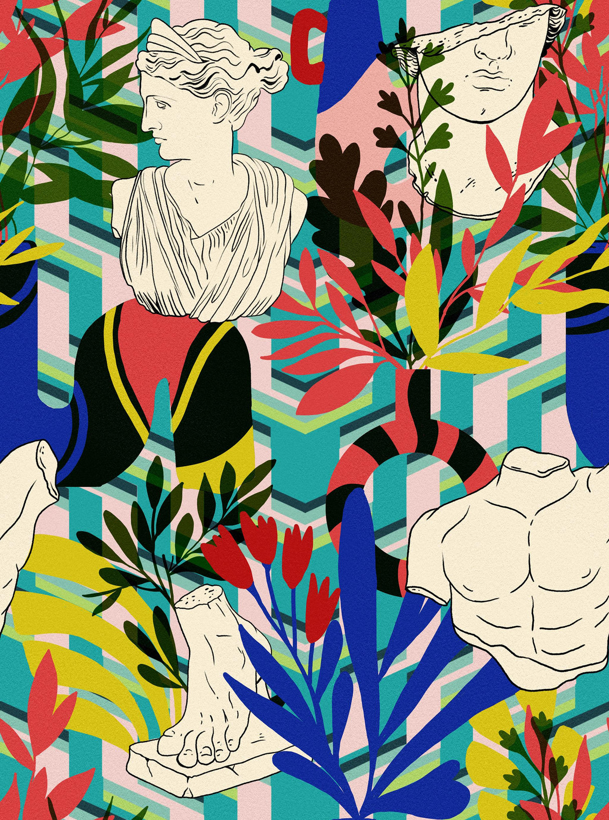 MindTheGap STATUARIO Blu LA DOLCE VITA Wallpaper
