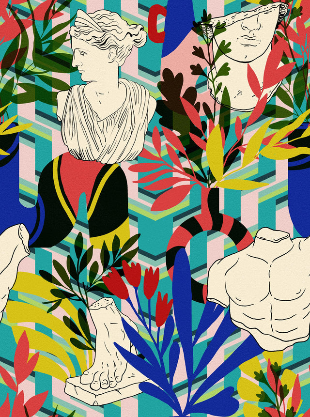 MindTheGap STATUARIO Blu LA DOLCE VITA Wallpaper